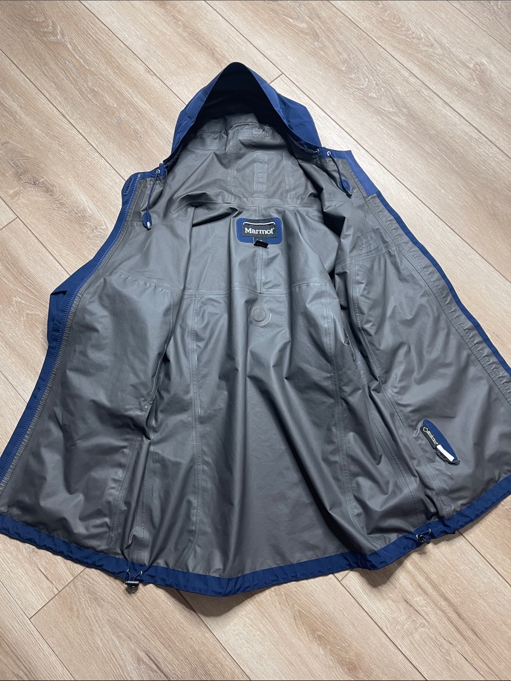 Marmot Women’s Minimalist Gore-Tex Rain Jacket Style I1154 Blue Size M - Picture 9 of 10